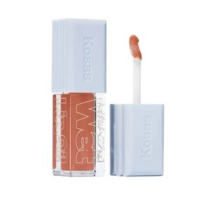 Kosas Wet Lip Oil Plumping Peptide Lip Treatment Gloss-Bare/Creamy Nectar